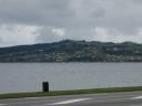 lake taupo in the rain