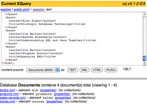 The cq explorer shows the W3C test documents.